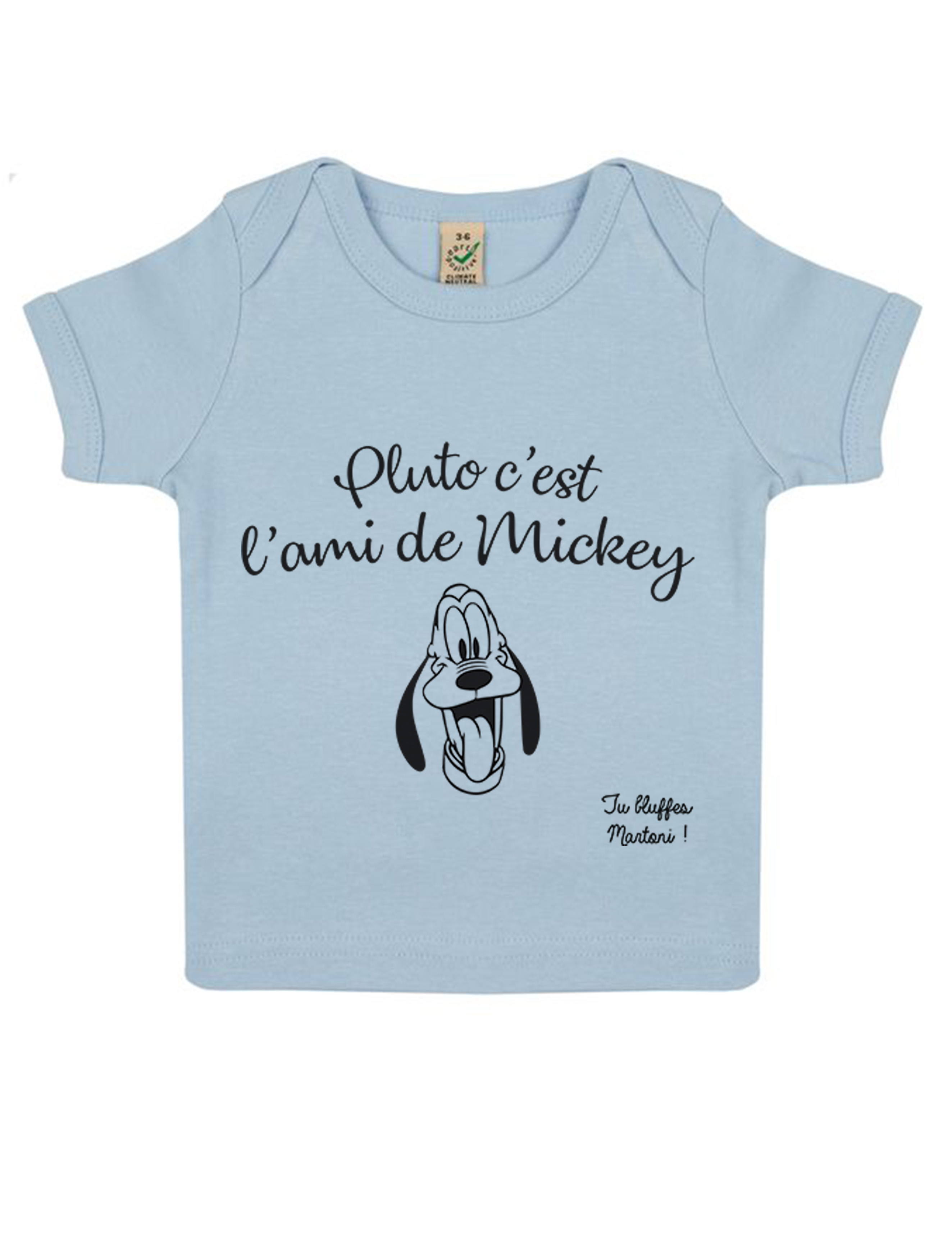 Stickers muraux enfant personnalisé : Mickey avec prénom